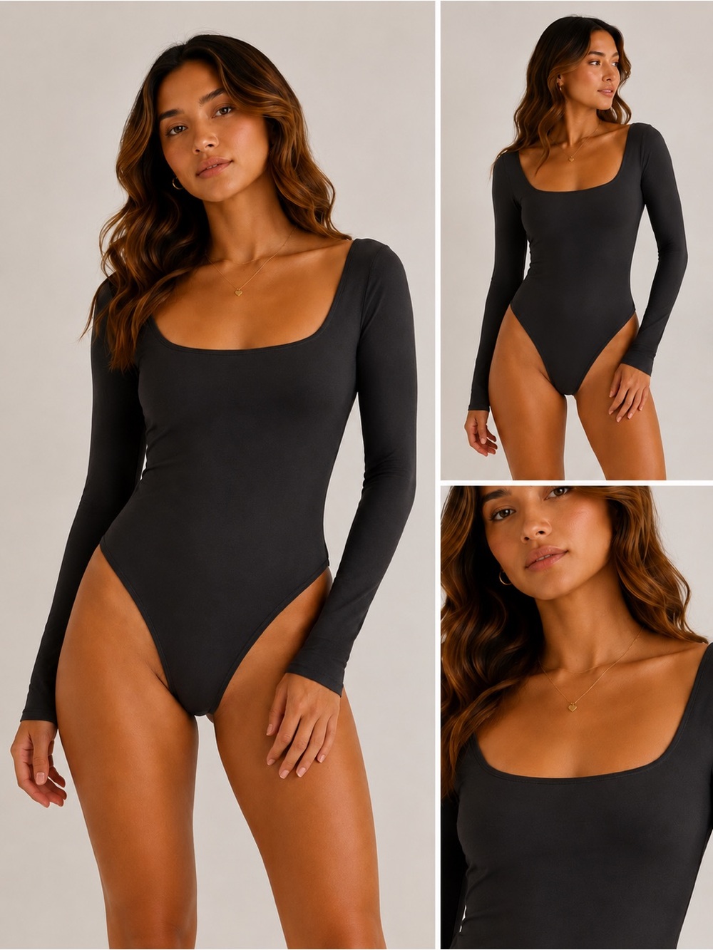 lululemon athletica Women's Long Sleeve Scoop Bodysuit - Black